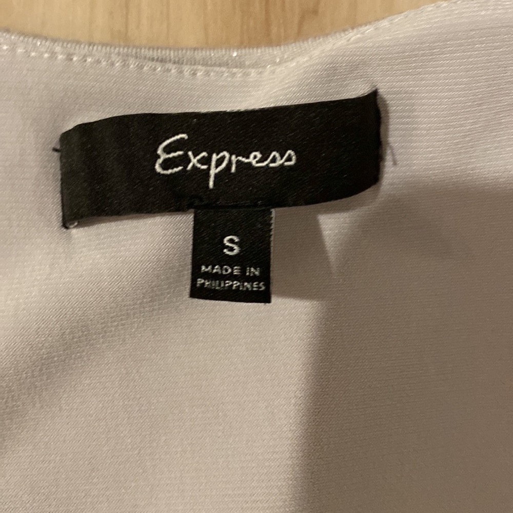 Express Silver Layered Ruffle Tunic - Picture 4 of 6